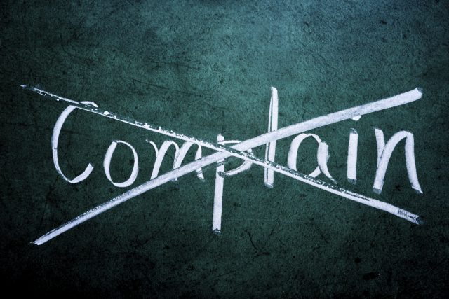 The Unproductive World of Complaining